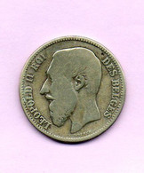 Monnaie Belgique Léopold II  2F    Argent 1866 - 2 Francs
