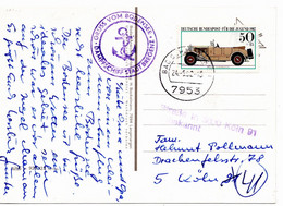 54799 - Bund - 1982 - 50Pfg Jugend '82 EF A AnsKte BAD SCHUSSENRIED -> Koeln, M. Stpl "Strasse In 5000 Koeln 91 Unbek" - Covers & Documents