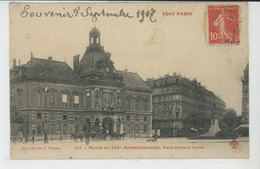 PARIS - XIXème Arrondissement - TOUT PARIS - La Mairie , Place Armand Carrel - Arrondissement: 19