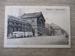 BELGIQUE CHARLEROI GARE DU SUD AUTOBUS ANCIENS - Charleroi