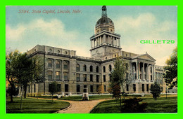 LINCOLN, NE - STATE CAPITOL - TRAVEL IN 1913 - - Lincoln