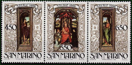 1986 San Marino  Mi: 1351-1353** / Y&T: 1145-1147** Gemälde Oel Auf Holz, Natale-Navidad-Noël-Christmas-Weihnachten - Neufs