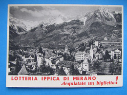1938 CARTOLINA LOTTERIA MERANO - Biglietti Della Lotteria