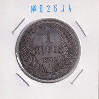 German East Africa 1 Rupie 1905 J Km#10 - África Oriental Alemana