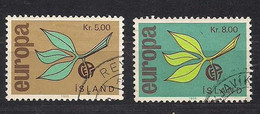 Cept 1965 Islande Iceland Yvertn° 350-351 (o) Oblitéré - 1965