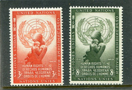 UNITED NATIONS - NEW YORK   - 1954  HUMAN RIGHTS SET   MINT NH - Nuevos