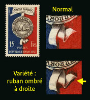 FRANCE - YT 906 ** - VARIETE RUBAN OMBRE A DROITE - 1 TIMBRE NEUF ** - Unused Stamps