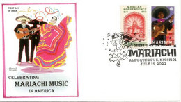 Celebrating MARIACHI MUSIC In America FDC 2022 ALBUQUERQUE. NEW-MEXICO - 2011-...