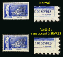 FRANCE - YT 1094 A ** - VARIETE SANS ACCENT A SEVRES - TIMBRE NEUF ** - Unused Stamps