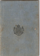 JUDAICA : ROMANIA  Emigrant's Passport 1935 ROUMANIE Passeport D'émigrant – Reisepaß – Revenues/Fiscaux - Documenti Storici