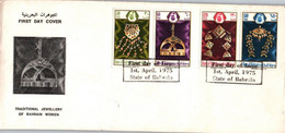 Bahrain FDC / TRADITIONAL JEWELLERY 1975  First Day Cover - Bahrain (1965-...)