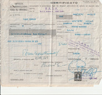 IMPOSTA DI FABBRICAZIONE SUGLI OLI MINERALI - Certificato Del 1960 - Italia