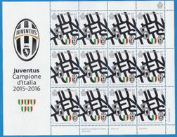 2016 - SAN MARINO - JUVENTUS CAMPIONE D'ITALIA  2015/16 - FOGLIETTO NUOVO MNH - Unused Stamps