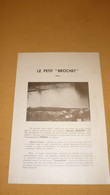 Publicité Pour Les Planeurs Français Maurice Brochet - Other & Unclassified