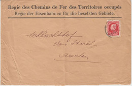 Belgien - Besetzung Deutschland Dienstbrief Regie Des Chemins De Fer Aachen 1924 - Unclassified