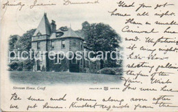 STROWAN HOUSE CRIEFF OLD B/W POSTCARD SCOTLAND - Perthshire