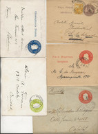 ARGENTINE -LOT DE 9 ENTIERS POSTAUX  CIRCULES DES ANNEES 1900 - Enteros Postales