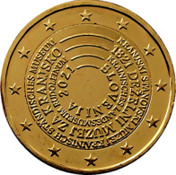 SLOVENIE 2021 - 2 EUROS - MUSEE - PLAQUE OR - VERGOLDET - Eslovenia