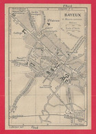 CARTE PLAN 1947 - BAYEUX - MANUFACTURE DE PORCELAINE - MANOIR DE LA CAILLERIE - TRAM POUR COURSELLES BALLEROY - Carte Topografiche