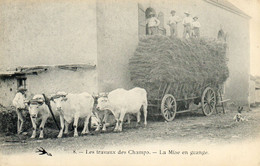 - Les TRAVAUX Des CHAMPS (en NIVERNAIS) - No8-  La Mise En Grange  (beau Plan)  -27857- - Otros & Sin Clasificación
