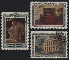 Russia / Sowjetunion 1950 - Mi-Nr. 1442-1444 Gest / Used - Lenin - Usati