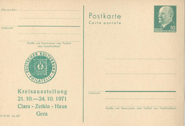 DDR Ganzsache PP9 Briefmarkenausstellung Gera 1971 ** - Postales Privados - Nuevos
