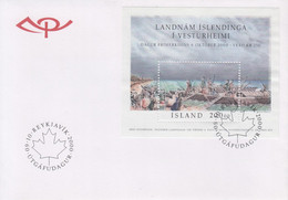 Enveloppe  FDC  1er  Jour   ISLANDE   Bloc   Feuillet   Journée  De  La  Philatélie   2000 - FDC