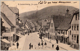 SCHRAMBERG : HAUPTSTRASSE [ TURNVEREIN-FLAGGENPARADE / TURNVEREIN FLAG PARADE ] ~ 1905 - '910 - RRR ! (ak354) - Schramberg