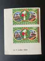 Benin 1988 Mi. 463 IMPERF ND 125e Anniversaire Du Mouvement Croix Rouge Et Croissant Rouge Red Cross Rotes Kreuz - Bénin – Dahomey (1960-...)