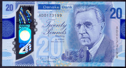UK Northern Ireland 20 Pounds 2019 UNC # P- W215 < Danske Bank > - 20 Pounds