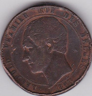 Belgique - Médaille Sur Module De 10 Centimes 1853 - Mariage Duc & Duchesse De Brabant - Monarchia / Nobiltà