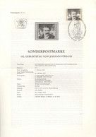 Österreich 1495 Auf Erläuterungsblatt Der Post 1x Gefaltet - 1971-80 Cartas