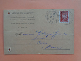 70   -  Haute Saone - Loeuilley " Les Noirs Mailfert "  - Carte Pro / Pub - - Fresne-Saint-Mamès