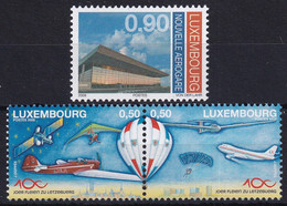 MiNr. 1824 - 1826 Luxemburg2009, 17. März. 100 Jahre Luxemburgischer Fliegereiverband - Postfirsch/**/MN - Nuovi