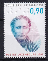 MiNr. 1841 Luxemburg 2009, 16. Sept. 200. Geburtstag Von Louis Braille - Postfirsch/**/MN - Nuovi