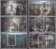 NEW ZEALAND 2022 Lord Of The Rings: The Two Towers 20th Anniv., Limited Edition Set Of 6 IMPERFORATE M/S’s MNH - Nuovi