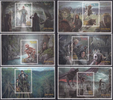 NEW ZEALAND 2022 Lord Of The Rings: The Two Towers 20th Anniv., Limited Edition Set Of 6 IMPERFORATE M/S’s MNH - Vignettes De Fantaisie