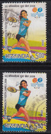 EFO, Colour Shift Variety, Commonwealth Games, Sport, Badminton, Women, India Used 2008 - Abarten Und Kuriositäten