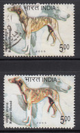 EFO, Colour Shift Variety, India Used 2005, Breed Of Dogs, Dog, Animal - Varietà & Curiosità