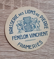 ETIQUETTE BRASSERIE DES LIONS DE PIERRE FRAMERIES FENELON VINCHENT - Bier