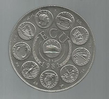 écu ,1981 ,EUROPA,31.25 Gr, 2 Scans ,frais Fr 3.35 E - Monetary / Of Necessity