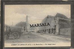 CPA  Aubigny En Artois  La Rue Du Pont - Aubigny En Artois