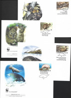 Australia & Territories 2011 WWF Fauna Set Of 4 Singles On 4 Separate Special FDC - FDC