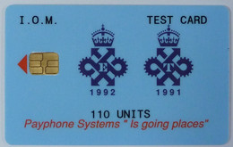 ISLE OF MAN - GPT - Queens Award - Test Card - 110 Units - VF Used - RR - Isle Of Man