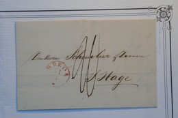 BE11  NEDERLAND  BELLE LETTRE  1860  PETIT BUREAU BREDA  A  HAGE  HOLLAND  +++AFFR. INTERESSANT - Postal History