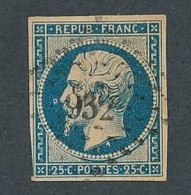 FC-125: FRANCE: Lot Avec N°10 Obl (petite Lune Devant Le Nez) - 1852 Louis-Napoléon