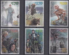 NEW ZEALAND 2022 Lord Of The Rings: The Two Towers 20th Anniv., Set Of 6 MNH - Vignettes De Fantaisie