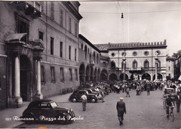 Fiat 508 Car Like Taxi, Ravenna, People' Square 1950 - Taxis & Huurvoertuigen