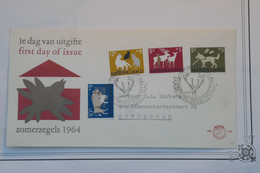 BE11 NEDERLAND   BELLE CARTE  FDC  1964 +A EINDHOVEN  +  +AFFR. PLAISANT - FDC