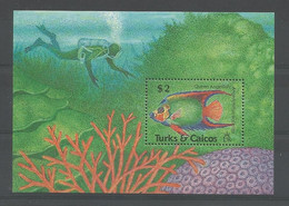 Turks & Caicos 1990 Fish Of The Reef S/S Y.T. BF 87  ** - Turks- En Caicoseilanden